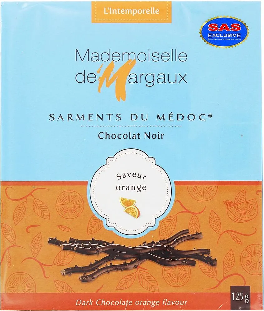 Շոկոլադե կոնֆետներ նարնջի համով «Mademoiselle de Margaux» 125գ
