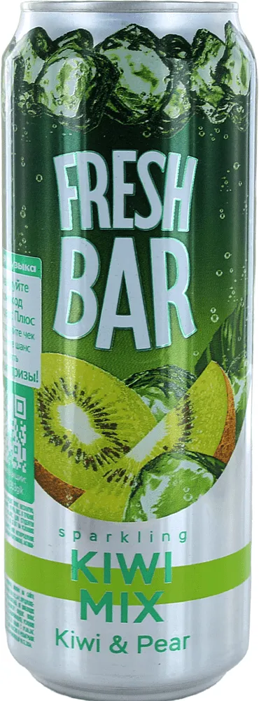 Ոչ ալկոհոլային ըմպելիք կիվիի և տանձի «Fresh Bar» 0.45լ