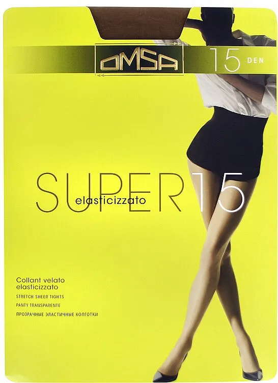 Զուգագուլպա «Omsa Super 15 Den N2» Մուգ մարմնագույն