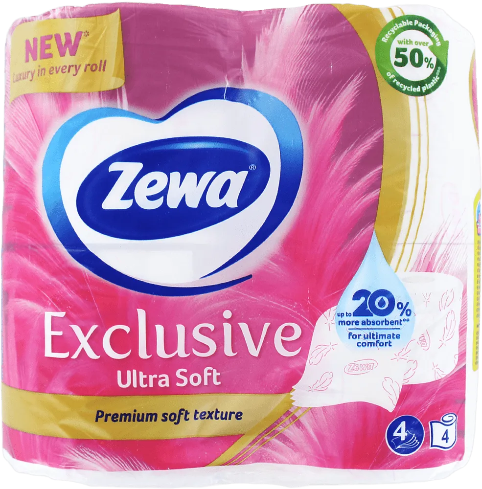Զուգարանի թուղթ «Zewa Exclusive Ultra Soft» 4 հատ