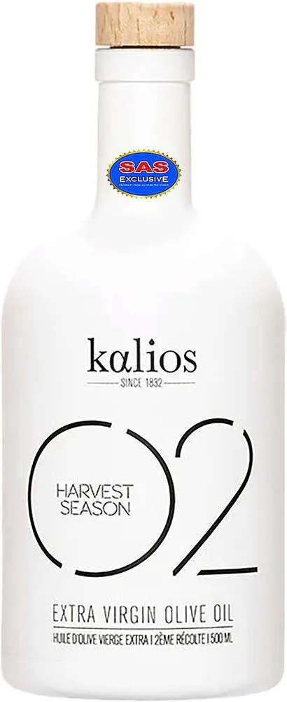 Ձեթ ձիթապտղի «Kalios Extra Virgin 02» 0.5լ
