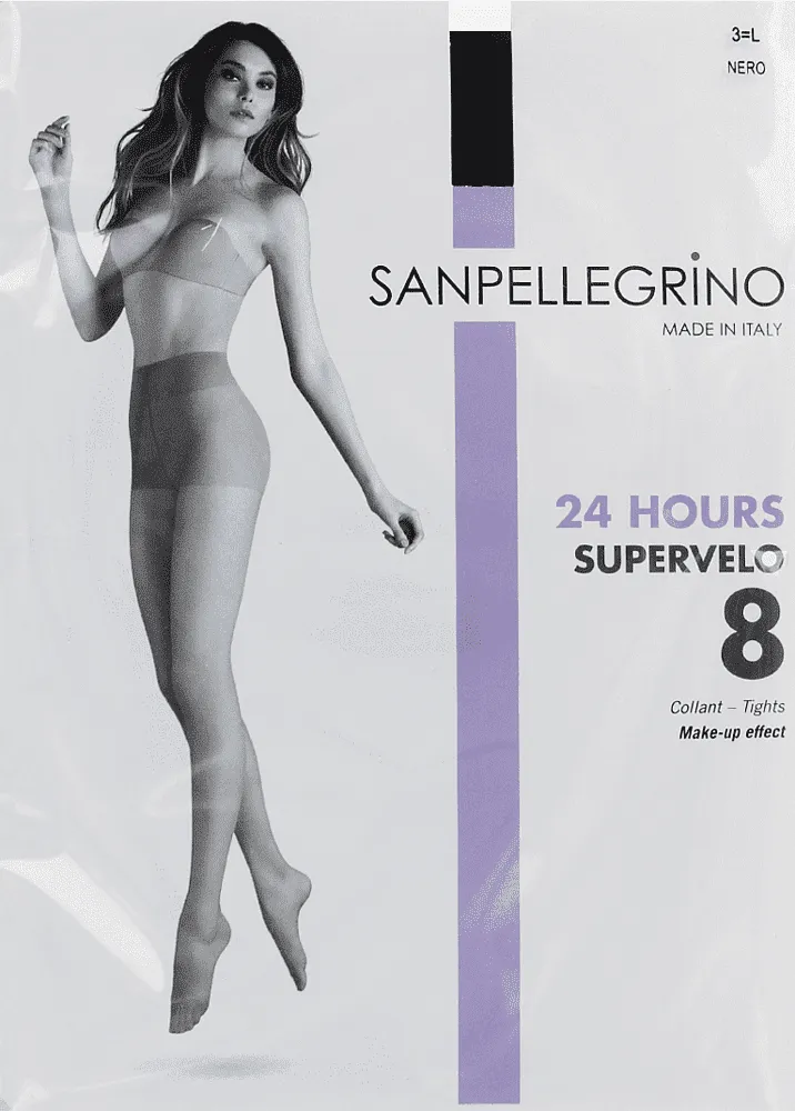 Զուգագուլպա սև «Sanpellegrino Supervelo Nero 8 Den N3»
