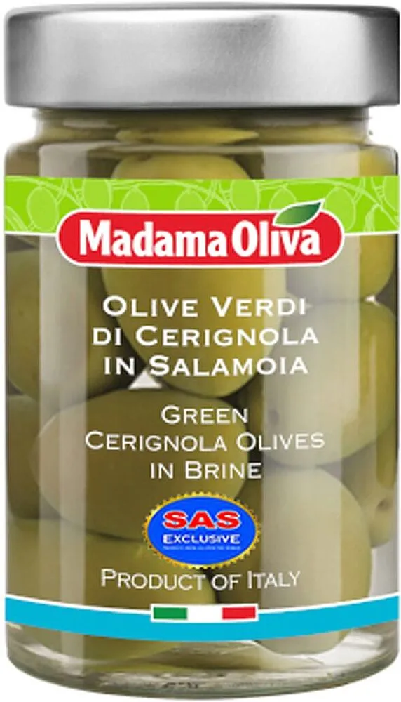 Ձիթապտուղ կանաչ կորիզով «Madama Oliva» 300գ
