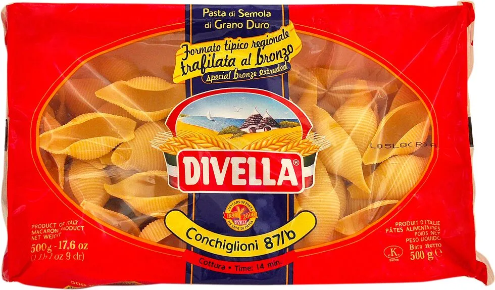 Մակարոն «Divella Conchiglioni №87» 500գ  
