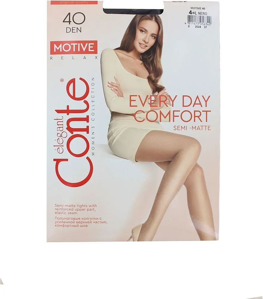 Զուգագուլպա սև «Conte Motive 20 Den N4»