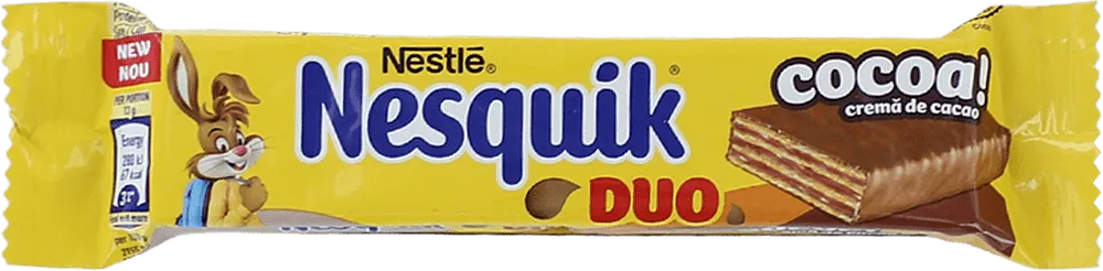 Վաֆլե բատոն «Nestle Nesquik Duo» 26գ
