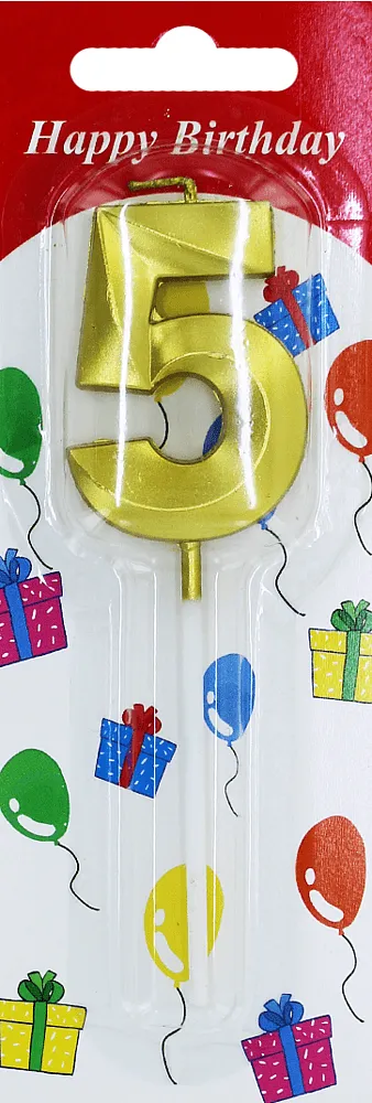 Մոմ ծննդյան «Happy Birthday N5»
