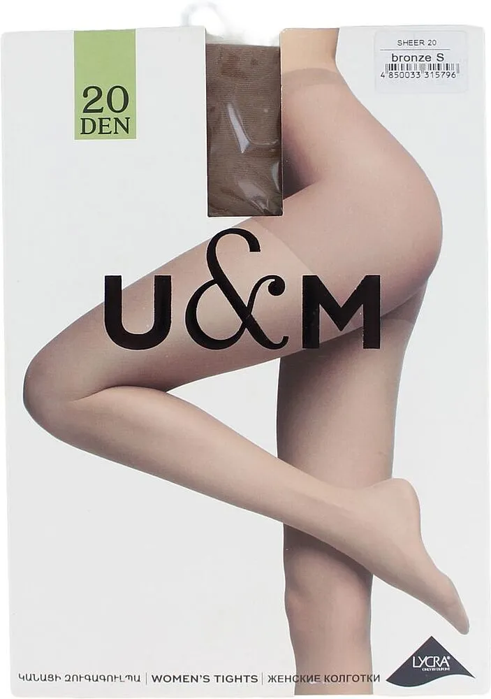 Զուգագուլպա «U&M 20 Den S» Բրոնզագույն
