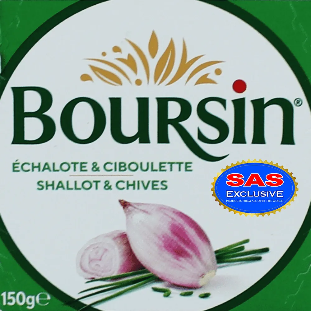 Պանիր շալոտ սոխով և կանաչ սոխով «Boursin» 150գ
