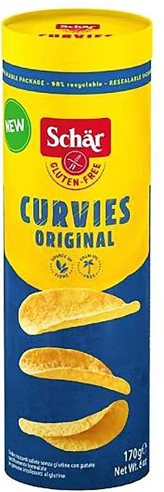 Չիպս օրիգինալ «Schar Curvies» 170գ