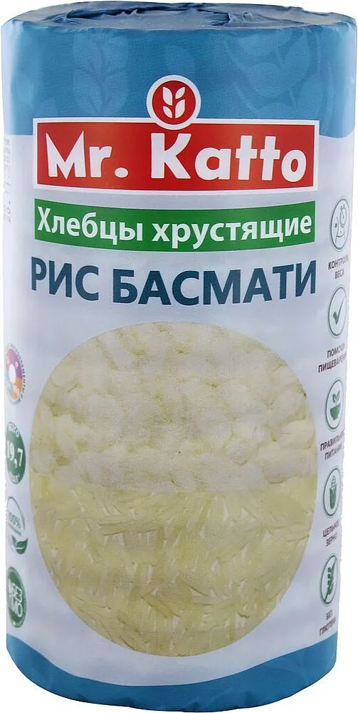 Խրթխրթան հացեր բրնձի «Mr. Katto» 75գ