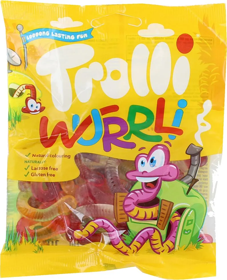 Դոնդողե կոնֆետներ «Trolli Wurrli» 100գ