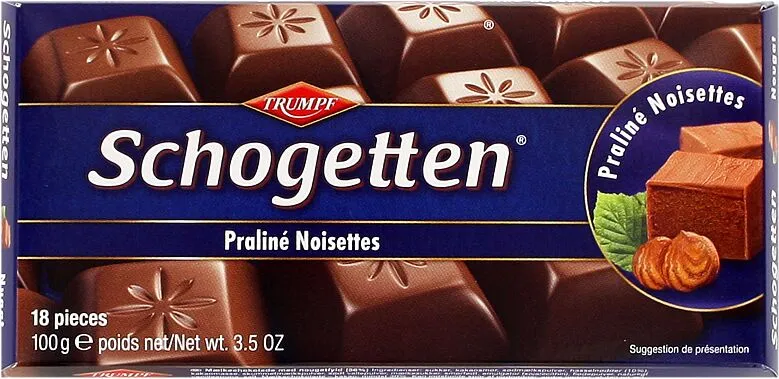 Շոկոլադ «Trumpf Schogetten Praline Noisettes» 100գ