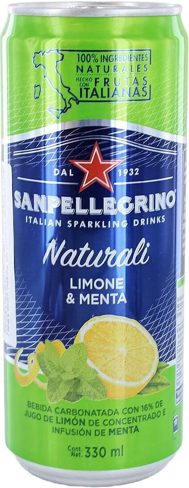 Բնական գազավորված ըմպելիք «Sanpellegrino Naturali» 330մլ