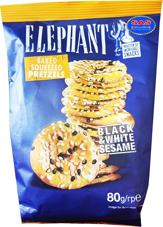 Փրեցելներ քունջութով «Elephant» 80գ