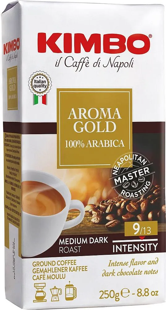Սուրճ Էսպրեսսո աղացած «Kimbo Aroma Gold» 250գ