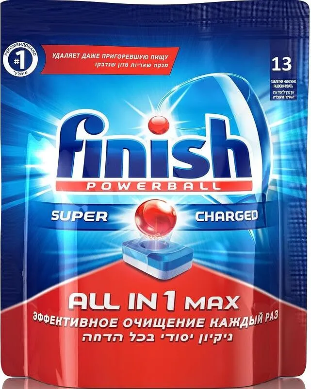 Սպասք լվացող մեքենայի պատիճներ «Calgonit Finish Powerball» 13հատ