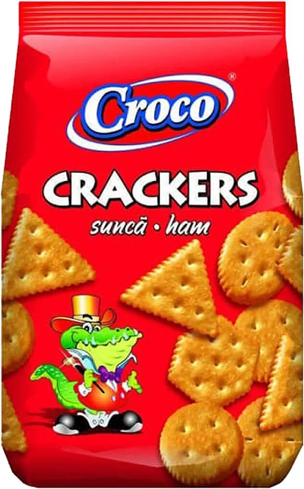 Կրեկերներ խոզապուխտի համով «Croco» 100գ