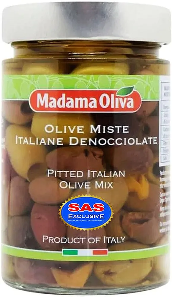 Ձիթապտուղների խառնուրդ առանց կորիզ «Madama Oliva» 290գ