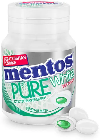 Մաստակ անանուխի «Mentos Pure White» 54գ