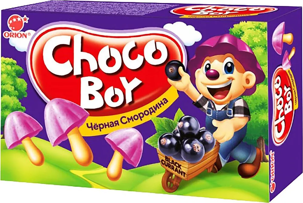 Թխվածքաբլիթ հաղարջի համով «Orion Choco Boy» 45գ