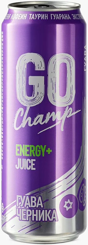 Էներգետիկ գազավորված ըմպելիք «Go Champ» 0,43լ