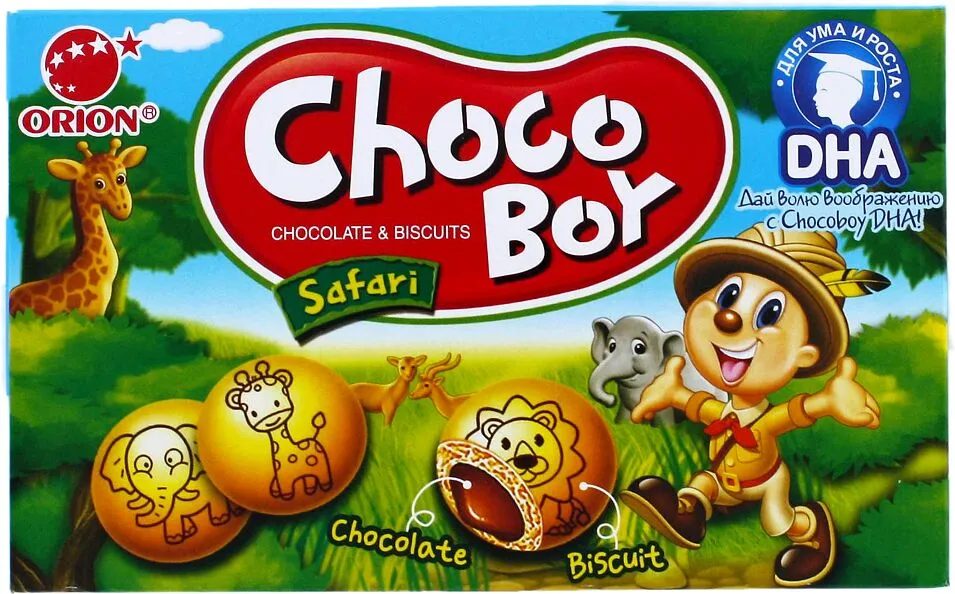 Թխվածքաբլիթ շոկոլադով «Orion Chocoboy» 42գ