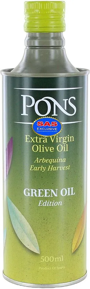Ձեթ ձիթապտղի «Pons Green» 0.5լ