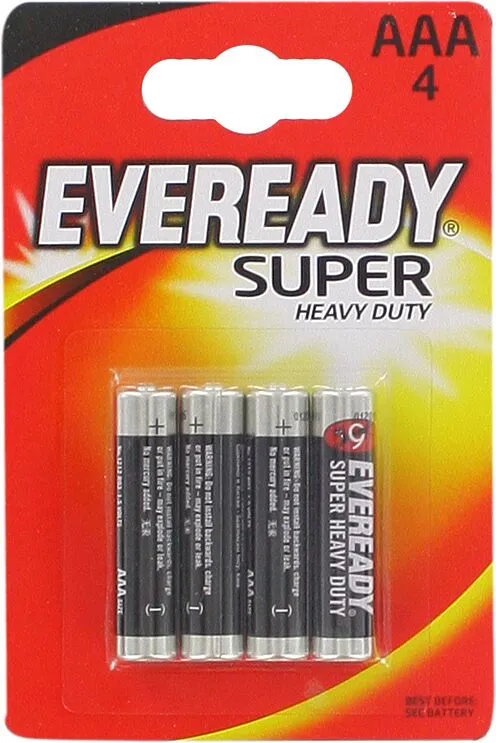Էլեկտրական մարտկոց «Eveready Super Heavy Duty AAA» 4հատ