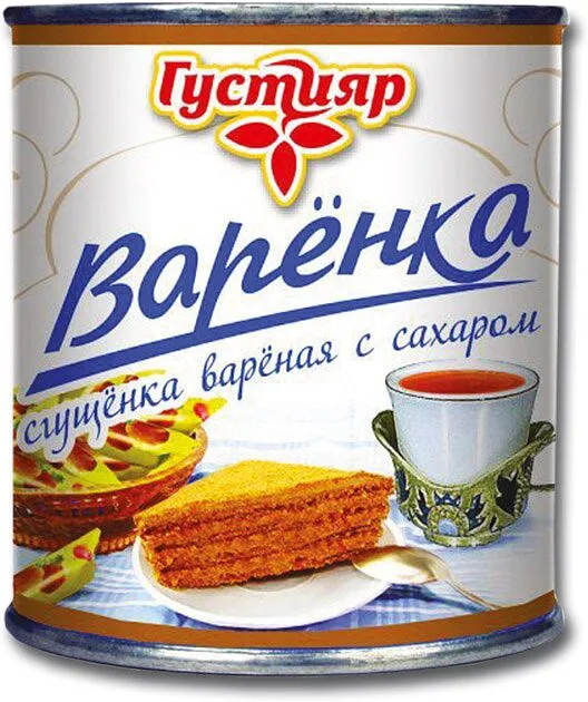 Կաթ պարունակող խտացված մթերք եփած «Густияр Варенка» 370գ, յուղայնությունը` 8.5%