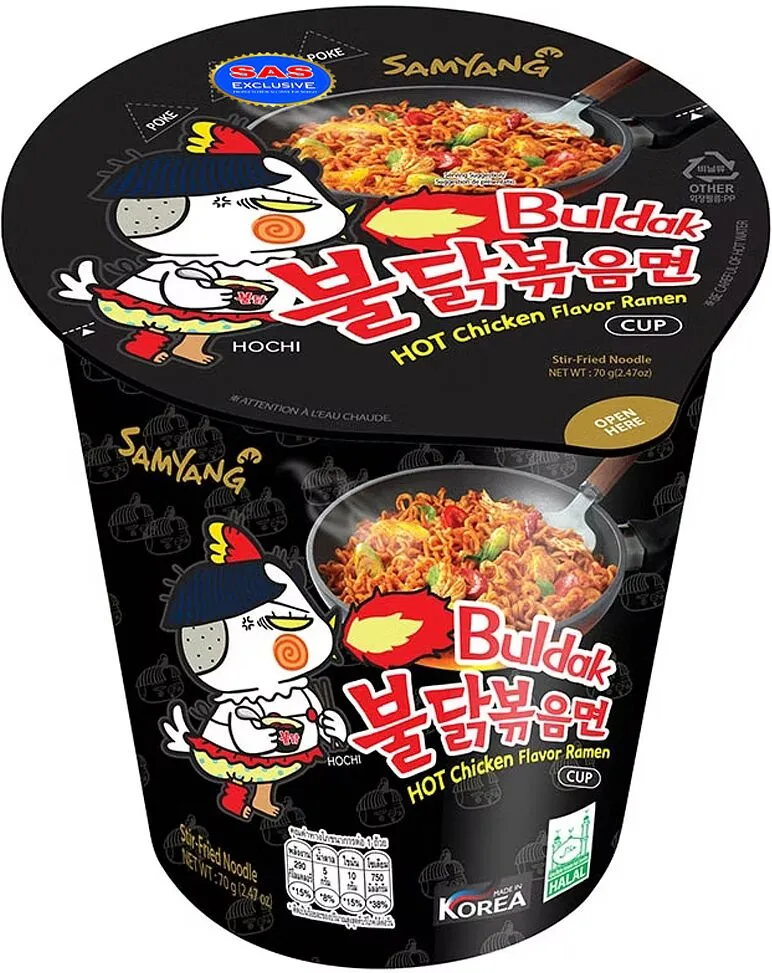Լապշա հավի կծու «Samyang» 70գ