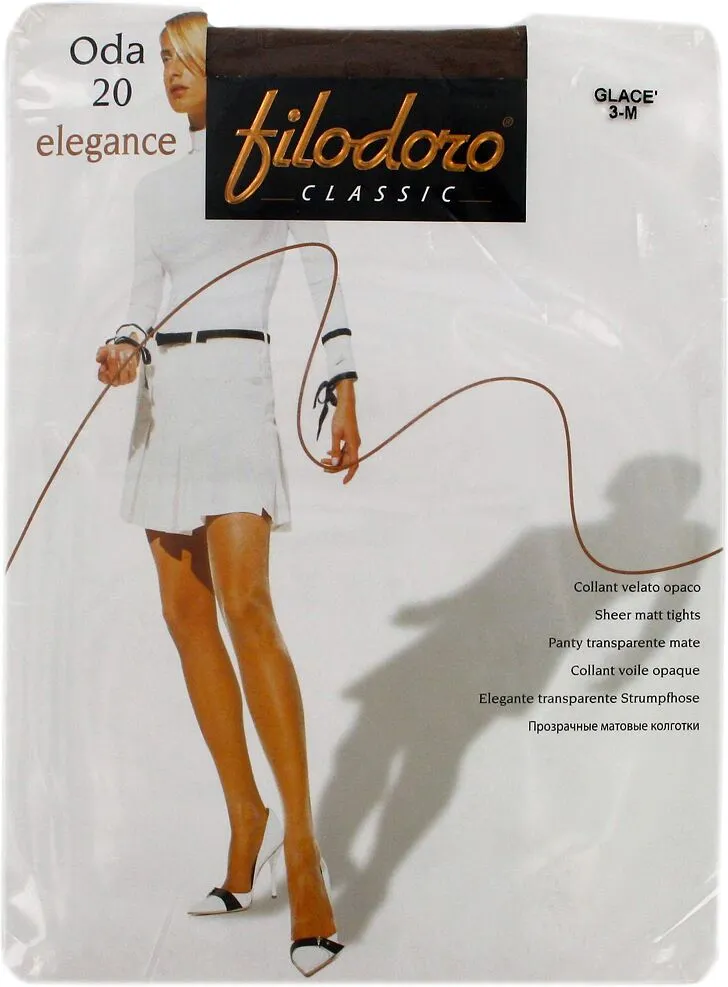 Զուգագուլպա «Filodoro Elegance Oda 20 Den N3» Բրոնզագույն