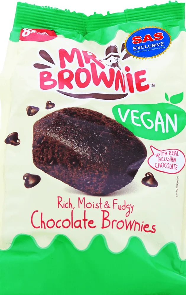 Բիսկվիթ բրաունի շոկոլադե կտորներով «Mr. Brownie» 200գ
