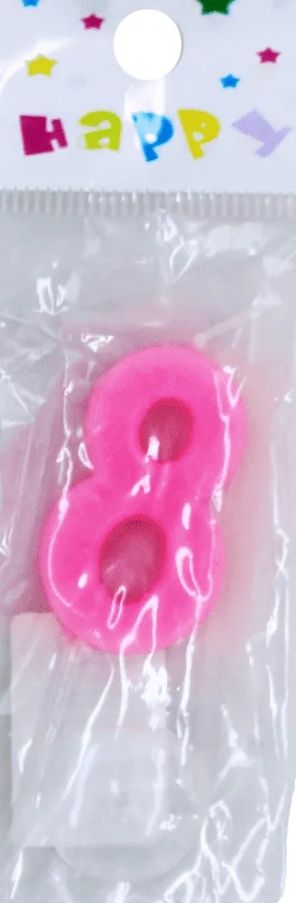 Մոմ ծննդյան «Happy N8»
