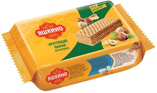 Վաֆլի՝ ընկուզային միջուկով «Яшкино» 200գ