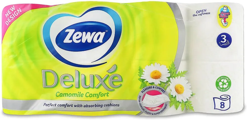 Զուգարանի թուղթ «Zewa Deluxe» 8 հատ