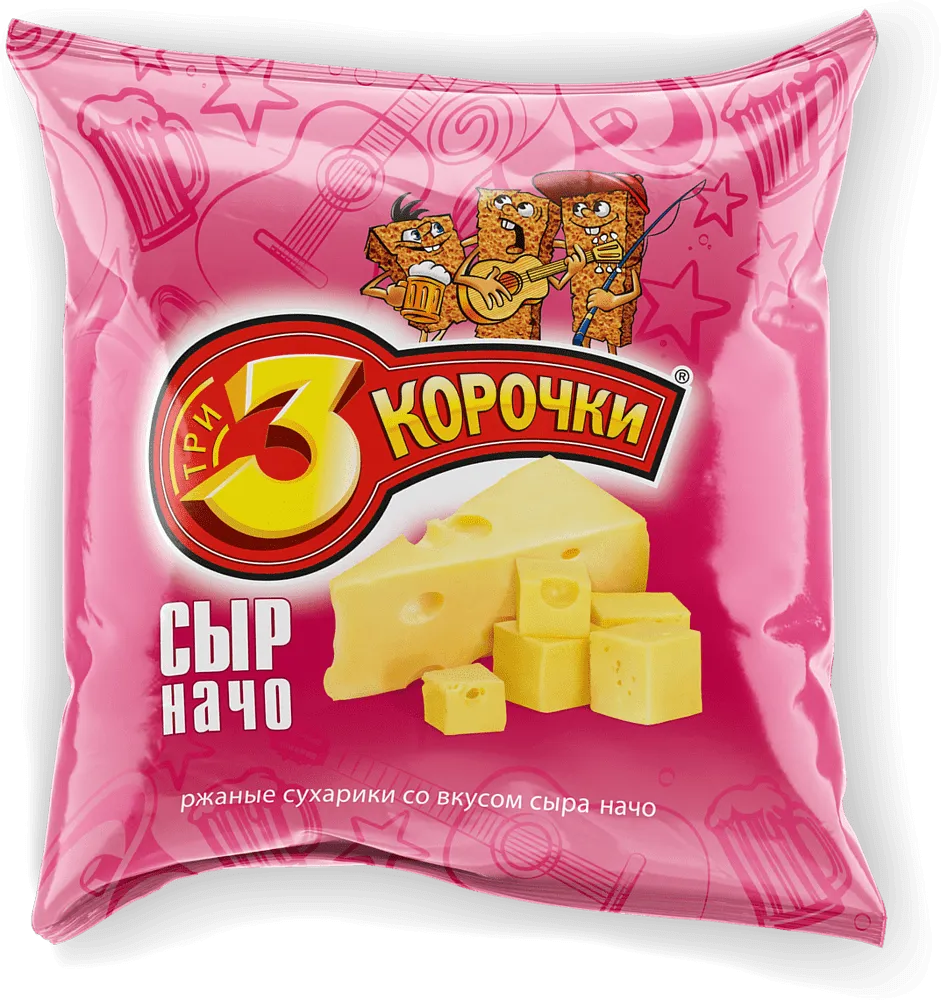 Չորահաց պանրի «3 Корочки» 80գ 