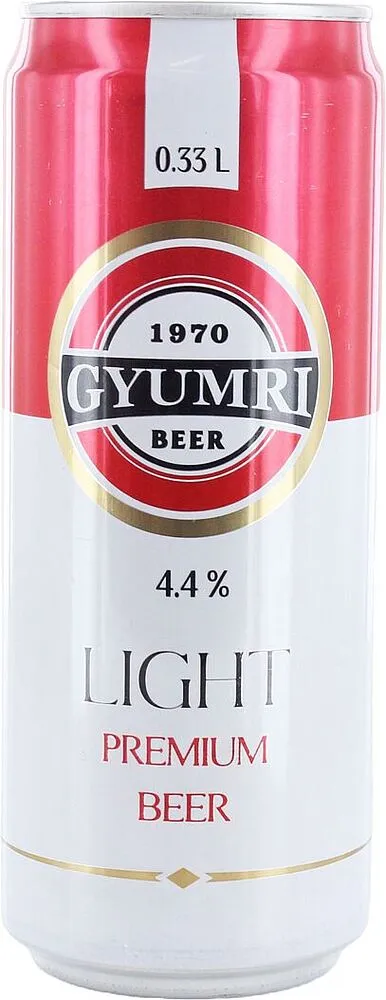 Գարեջուր «Գյումրի Լայթ» 0.33լ