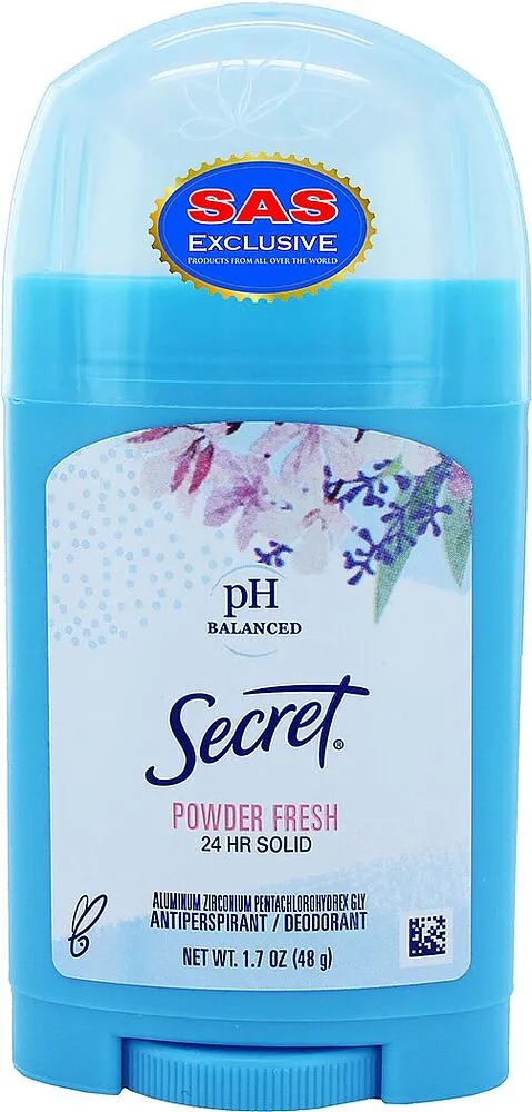Հակաքրտինքային միջոց-սթիք «Secret Powder Fresh» 48գ