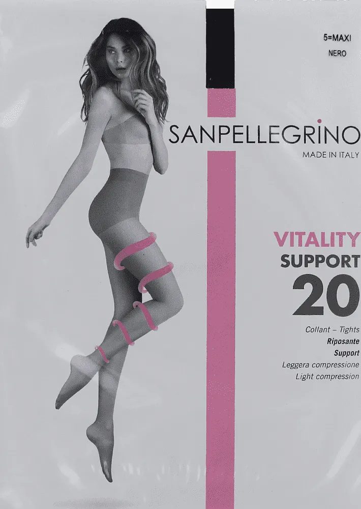 Զուգագուլպա սև «Sanpellegrino Vitality Support 20 Den N5»