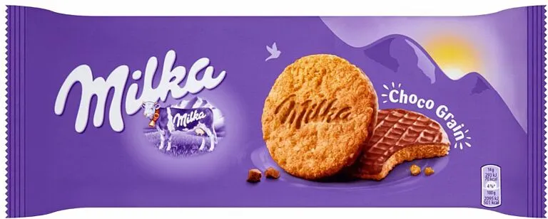 Թխվածքաբլիթ շոկոլադե «Milka Choco Grains» 126գ
