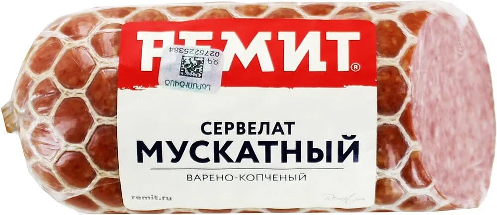 Երշիկ եփած-ապխտած «Ремит Сервелат Мускатный» 362գ