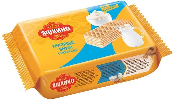 Վաֆլի՝ սերուցքային միջուկով «Яшкино» 200գ