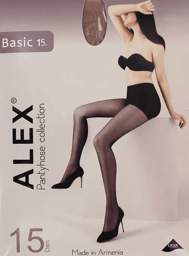 Զուգագուլպա մարմնագույն «Alex Basic 15 Den N3»