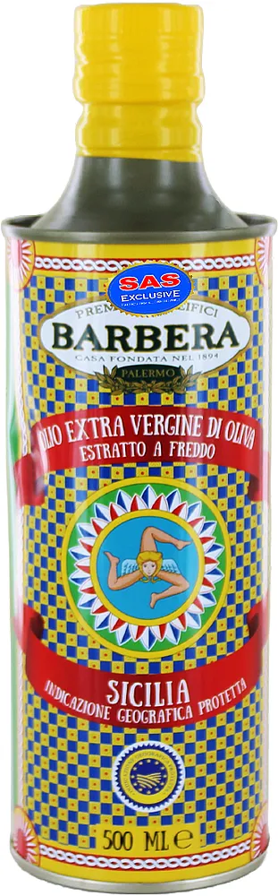 Ձեթ ձիթապտղի «Barbera Extra Virgin Sicilia» 500մլ