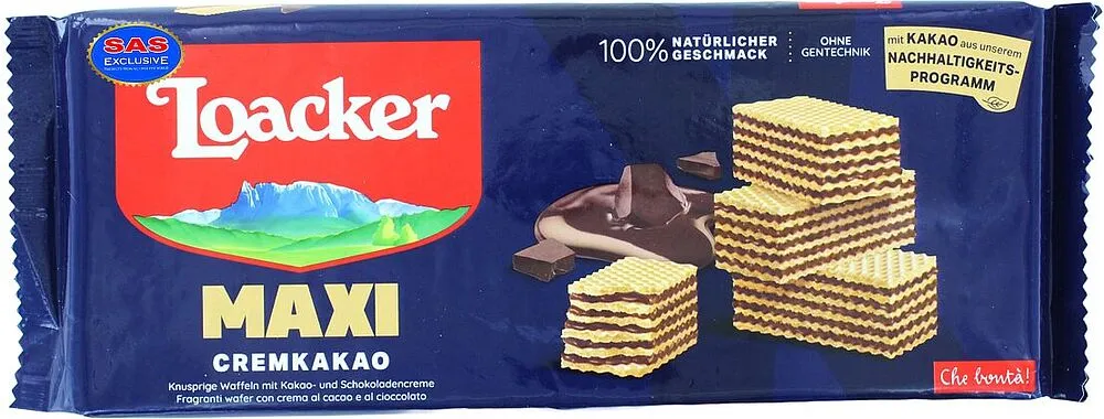 Վաֆլի կակաոյի միջուկով «Loacker» 200գ