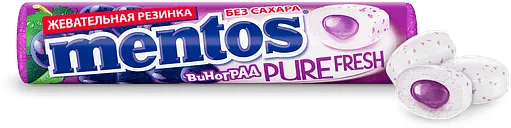 Մաստակ խաղողի «Mentos Pure Fresh» 15.5գ 