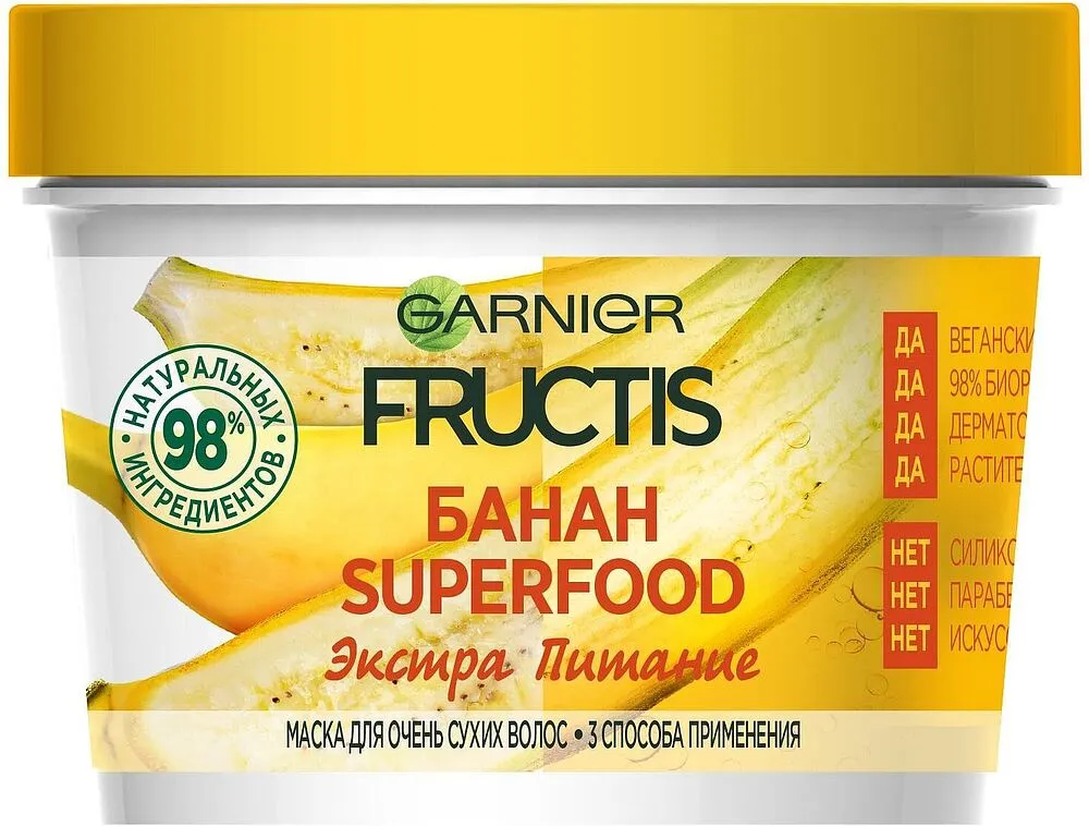 Մազերի դիմակ «Garnier Fructis» 390մլ