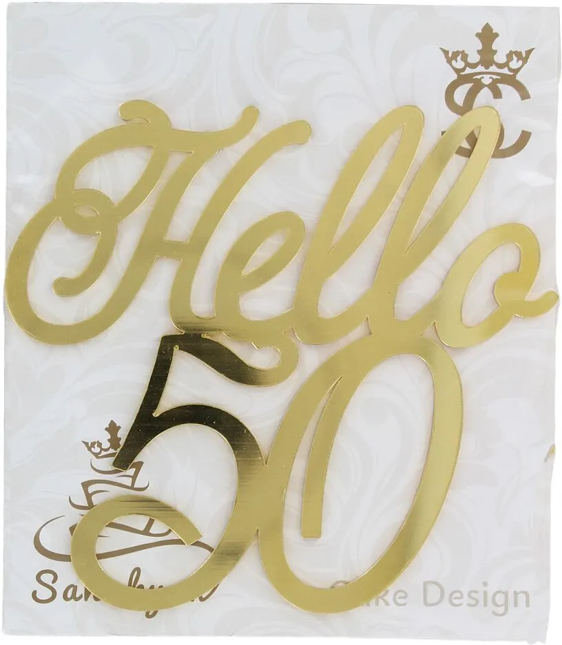 Տորթի դեկորացիա «Սահակյան Hello 50»
