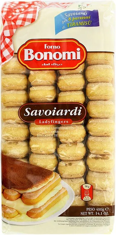 Թխվածքաբլիթ տիրամիսուի համար «Forno Bonomi Savoiardi» 400գ